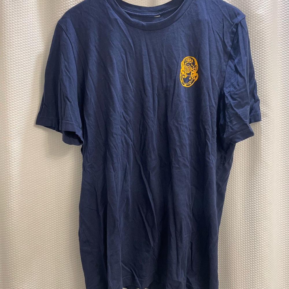 Collector navy diver Blue Graphic T-Shirt Can’t kill deep sea